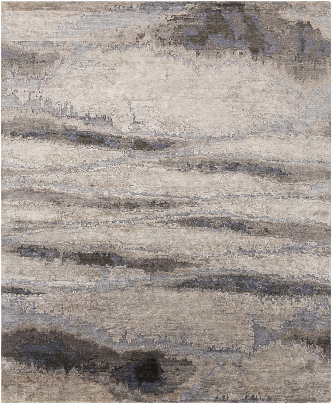 Vincentown Modern Abstract Design Gray And Brown Area Rug