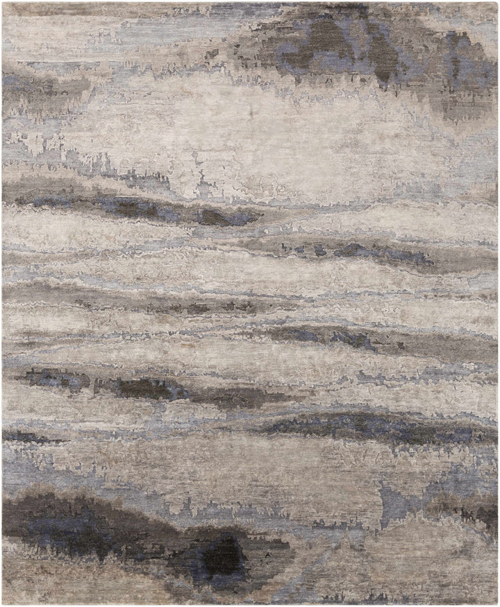 Vincentown Modern Abstract Design Gray And Brown Area Rug