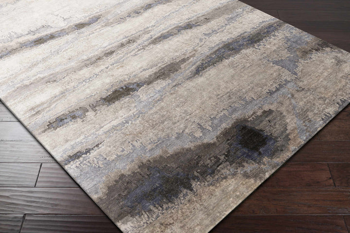 Vincentown Modern Abstract Design Gray And Brown Area Rug
