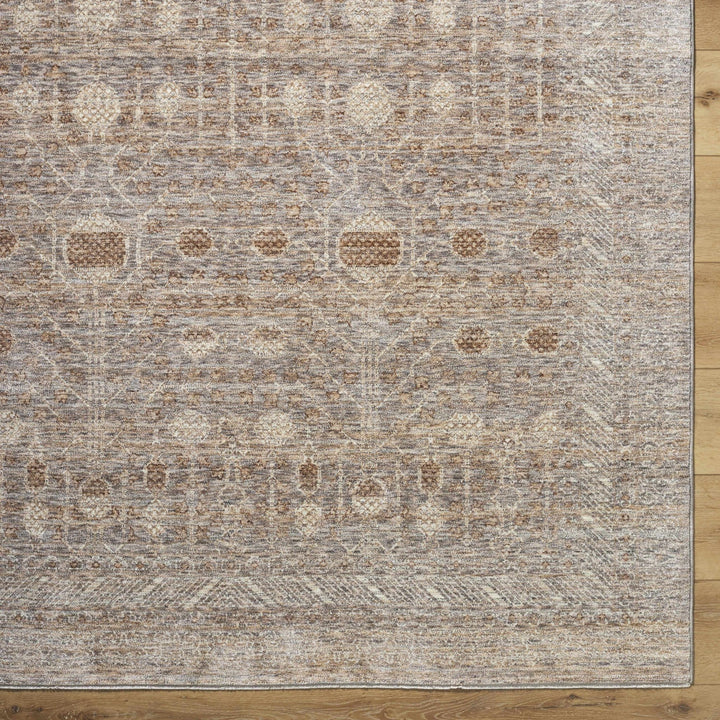 Vince Traditional Style Brown And Gray Area Rug - The Rug Decor