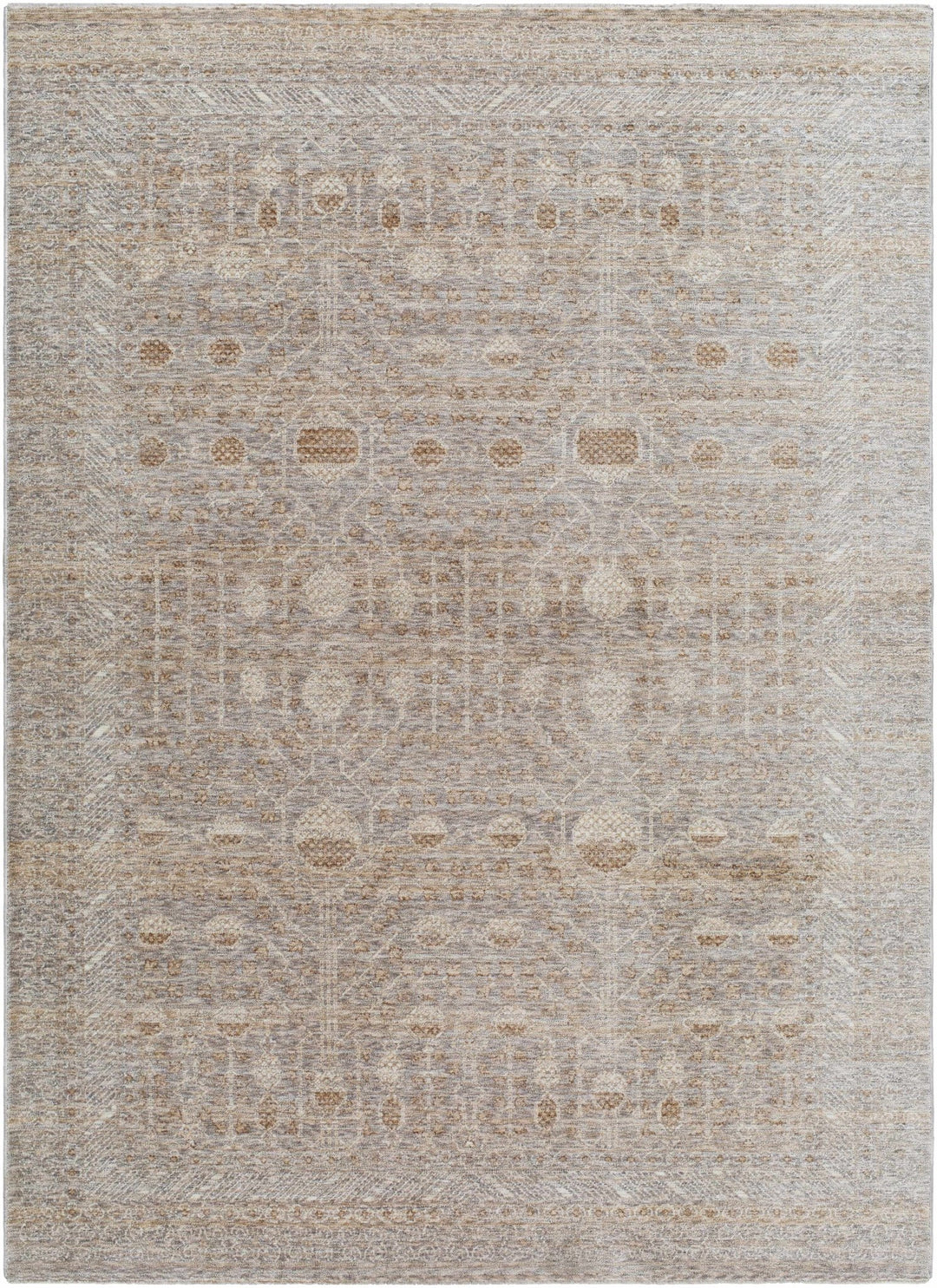 Vince Traditional Style Brown And Gray Area Rug - The Rug Decor