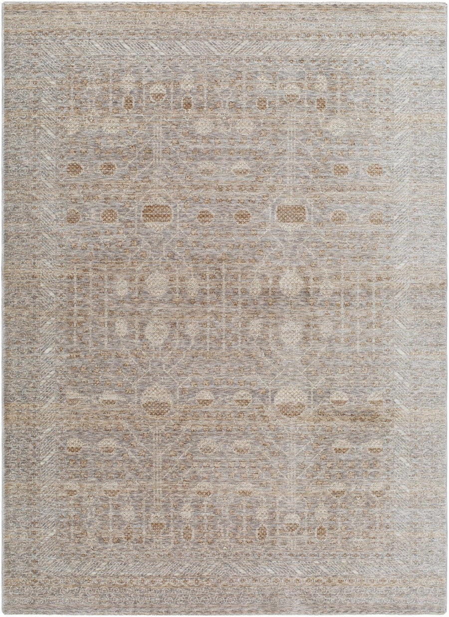 Vince Traditional Style Brown And Gray Area Rug - The Rug Decor
