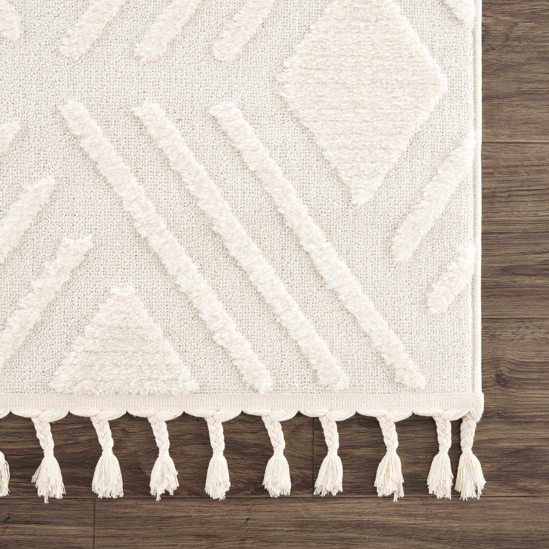 Vineyards Ivory Contemporary Geometrical Area Rug - The Rug Decor