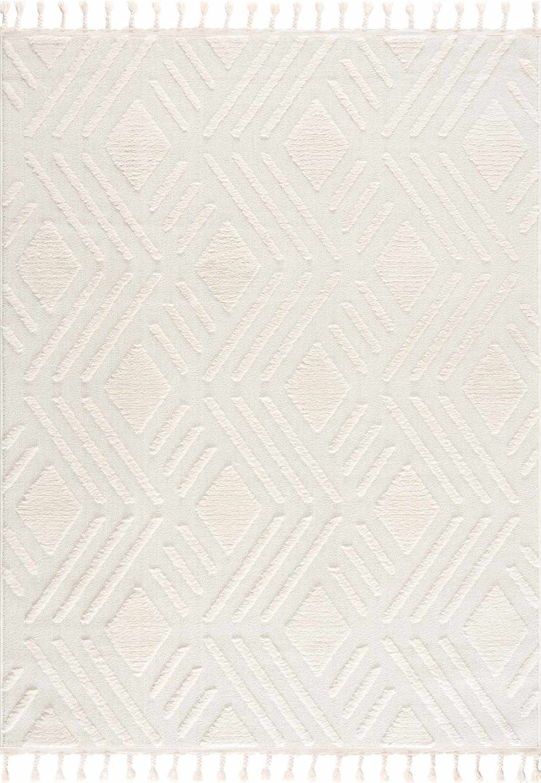 Vineyards Ivory Contemporary Geometrical Area Rug - The Rug Decor