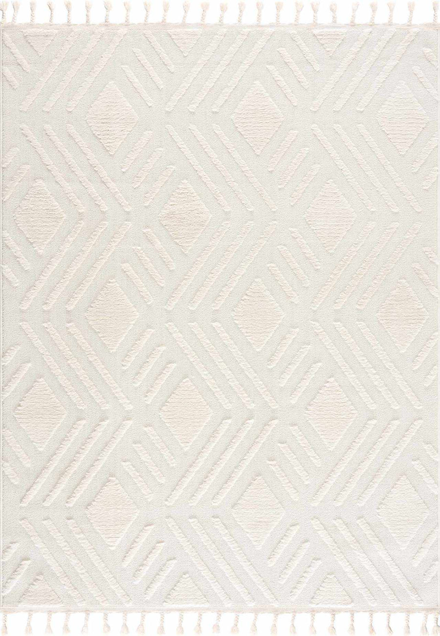 Vineyards Ivory Contemporary Geometrical Area Rug - The Rug Decor
