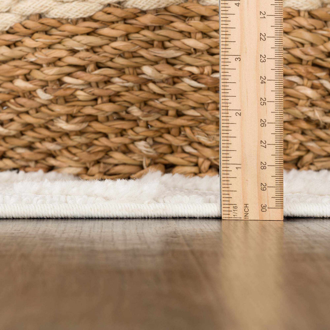 Vineyards Ivory Contemporary Geometrical Area Rug - The Rug Decor