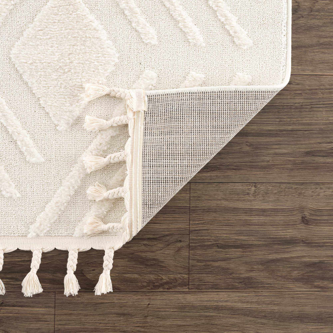 Vineyards Ivory Contemporary Geometrical Area Rug - The Rug Decor