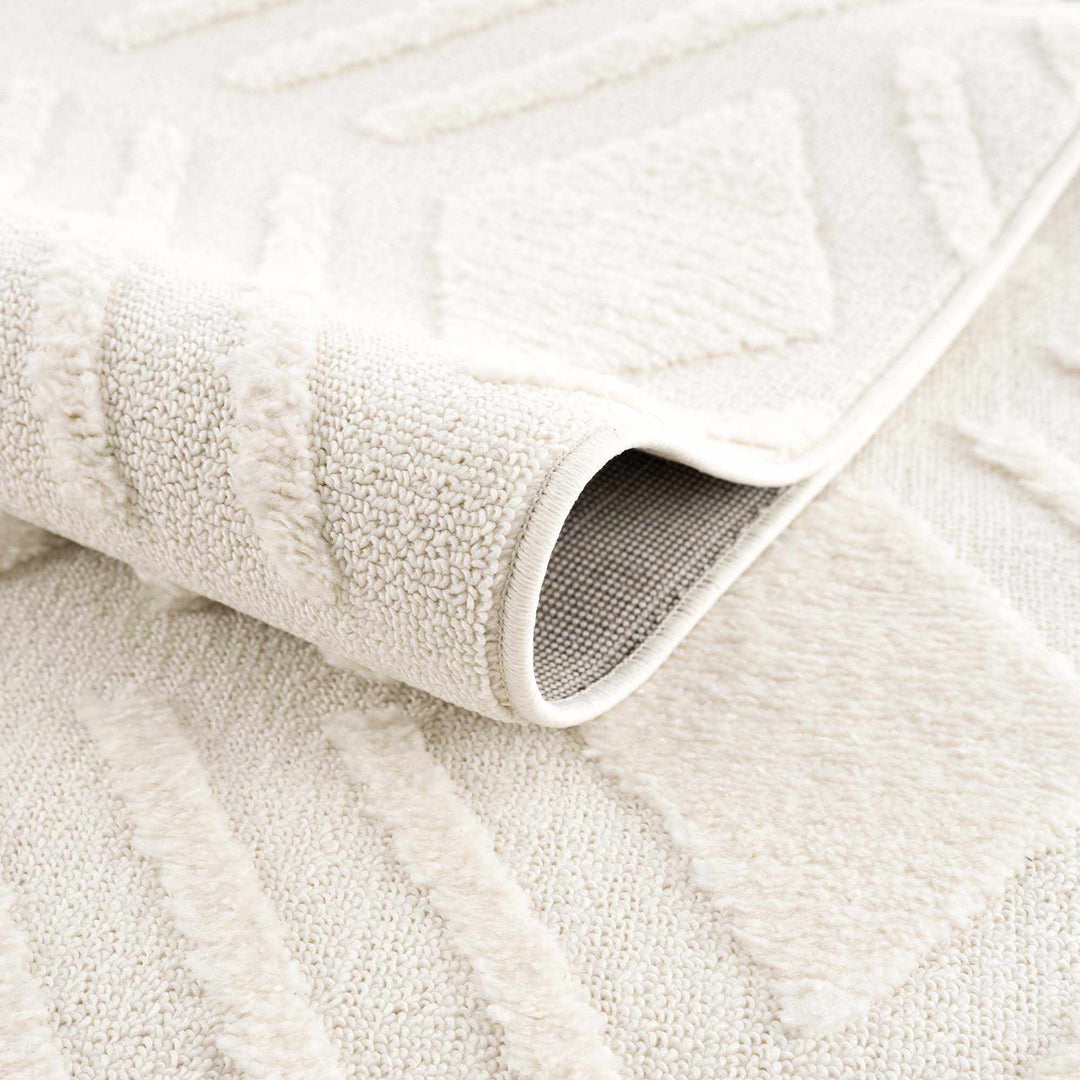 Vineyards Ivory Contemporary Geometrical Area Rug - The Rug Decor