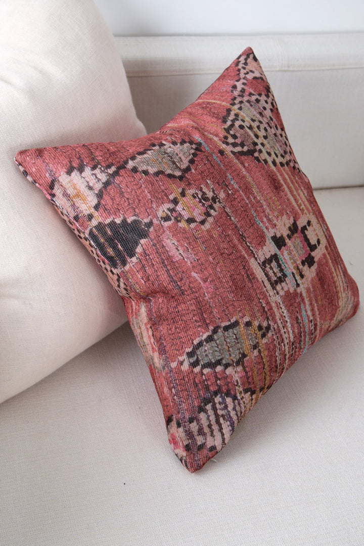 Vintage Chaima Modern in Red Pillow - The Rug Decor