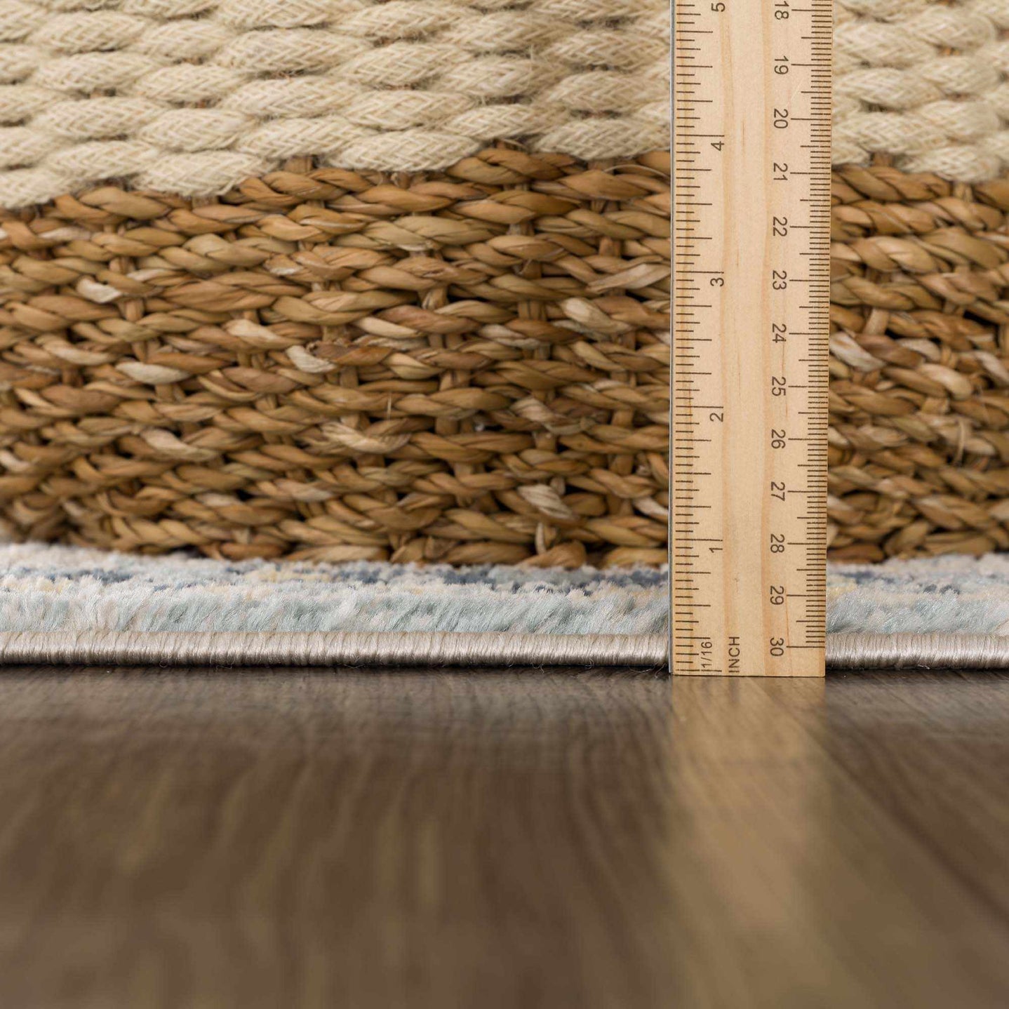 Vintage Design Blue, Ivory and Beige Traditional style area rug - The Rug Decor