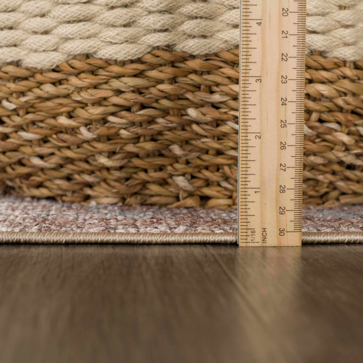 Vintage Style Peach and Ivory Traditional Design Multi size washable area rug - The Rug Decor