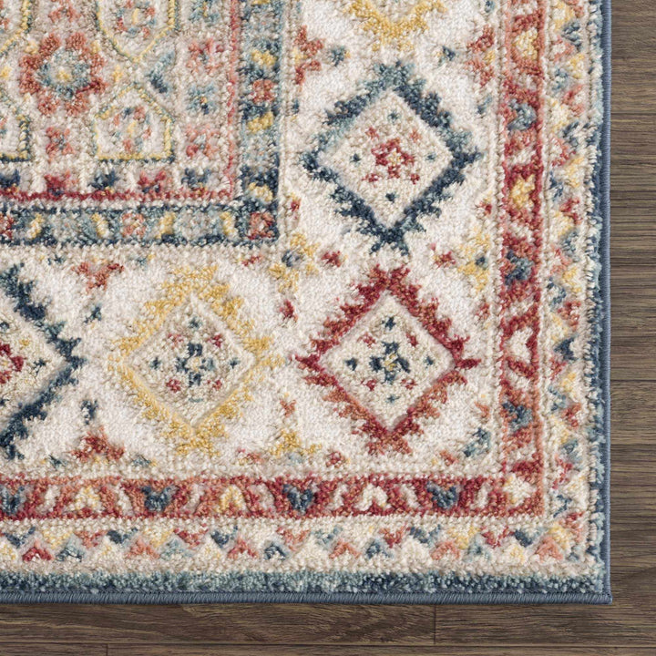 Vintage Style Rust, Charcoal and Ivory Traditional Heriz area rug - The Rug Decor