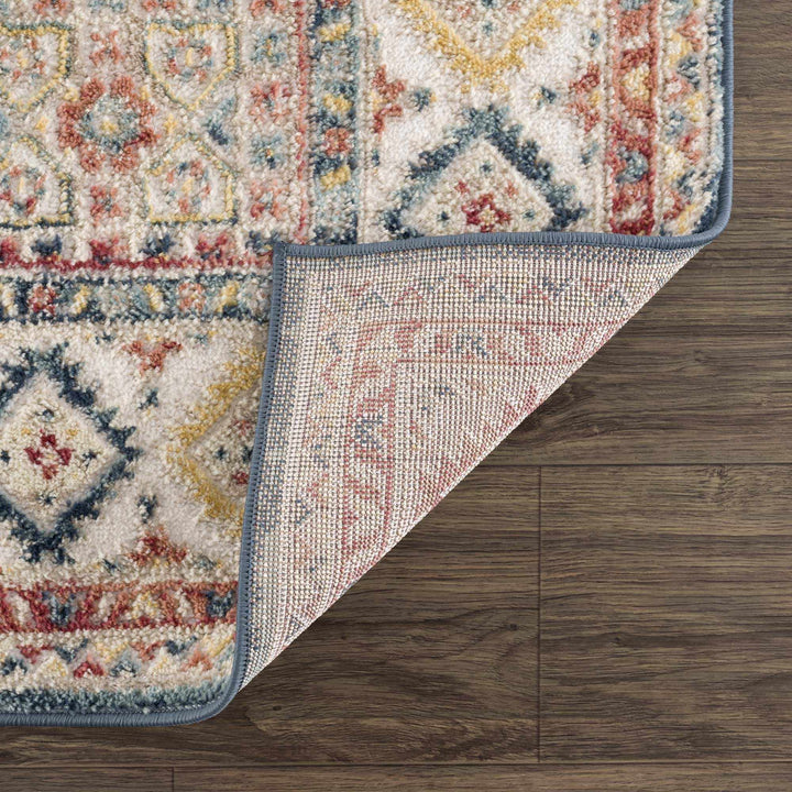 Vintage Style Rust, Charcoal and Ivory Traditional Heriz area rug - The Rug Decor