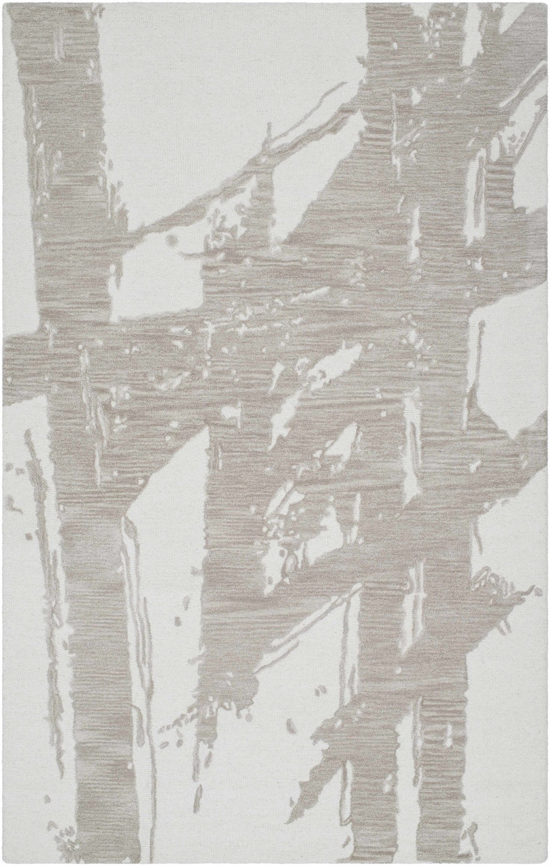 Viven Modern Abstract Gray And Ivory Hand Tufted Area Rug - The Rug Decor