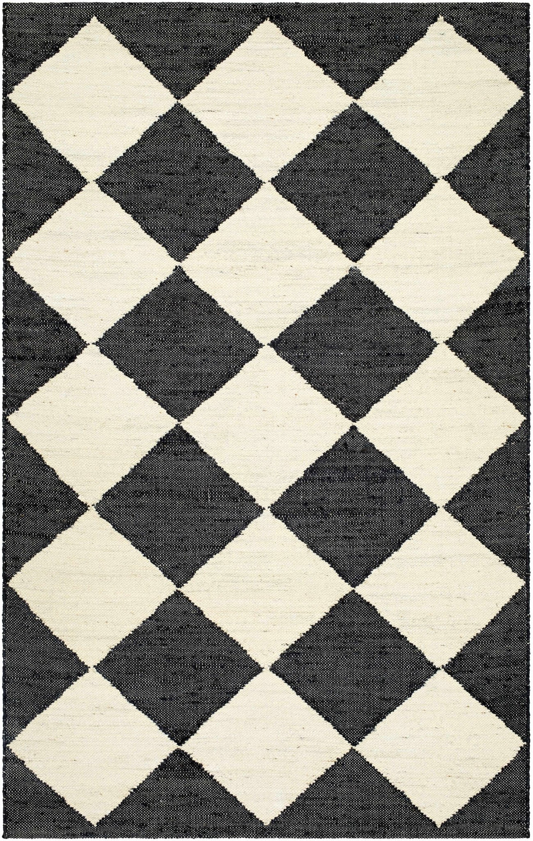 Vivir Modern Geometrical Black And White Jute Rug - The Rug Decor
