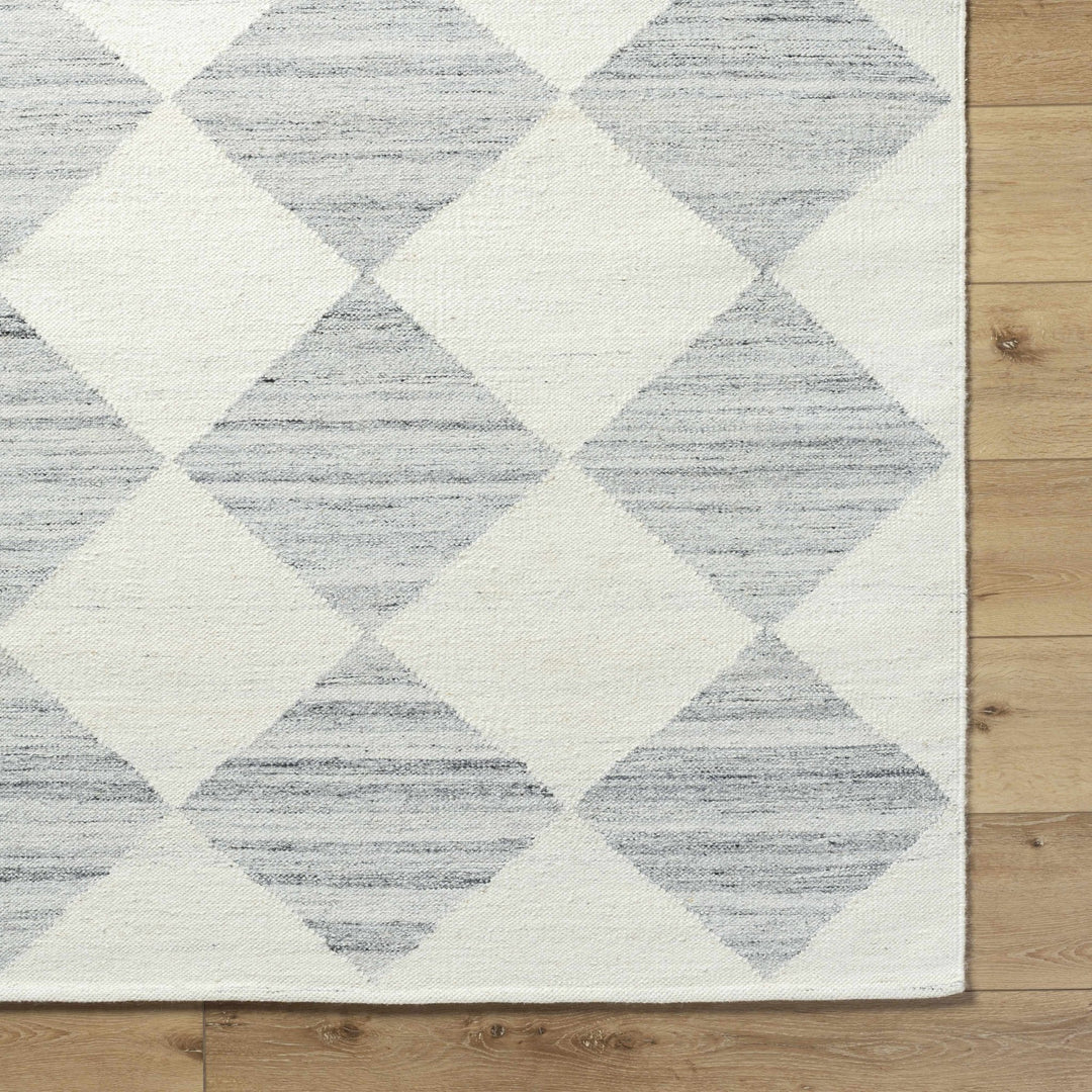 Vivir x Livabliss Modern Gray And Ivory Diamond Rug - The Rug Decor