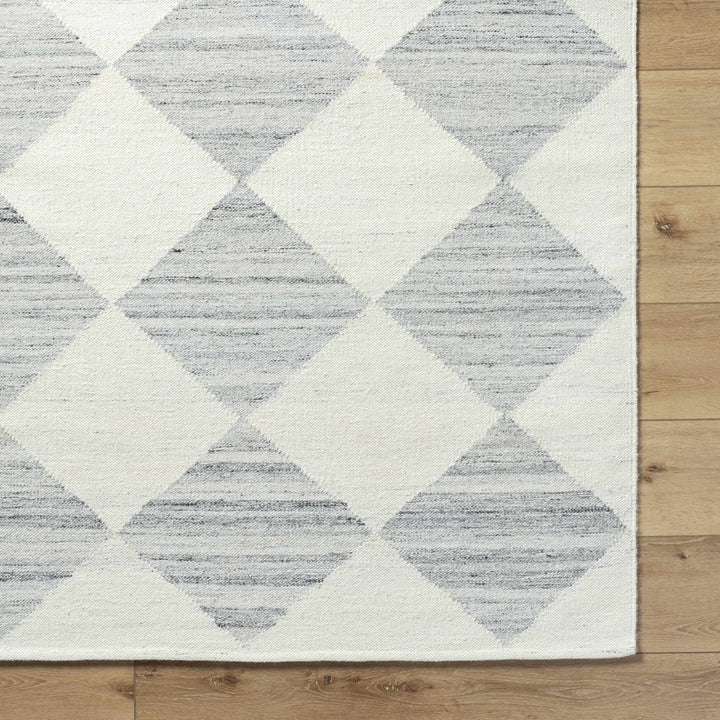 Vivir x Livabliss Modern Gray And Ivory Diamond Rug - The Rug Decor
