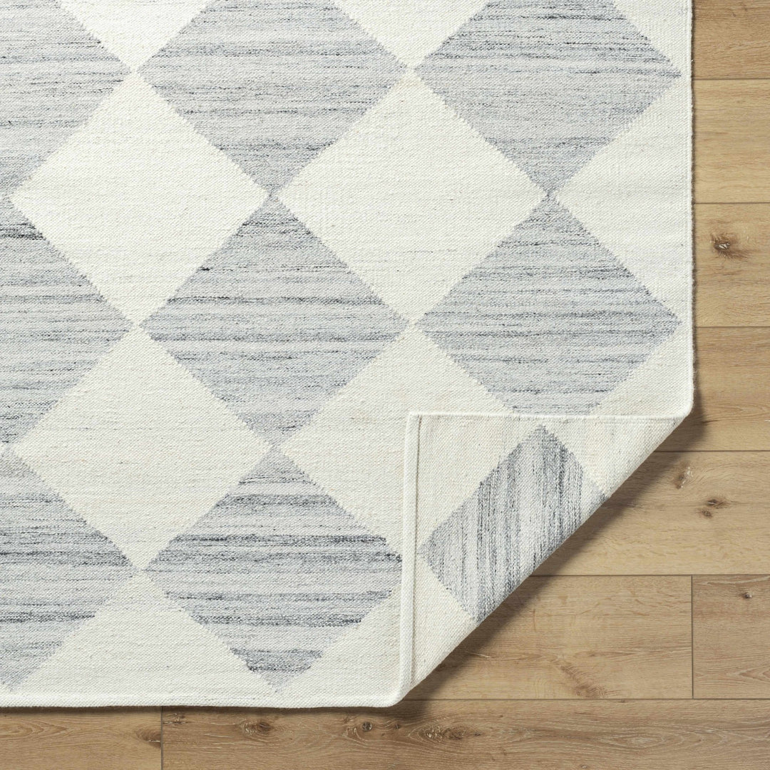 Vivir x Livabliss Modern Gray And Ivory Diamond Rug - The Rug Decor