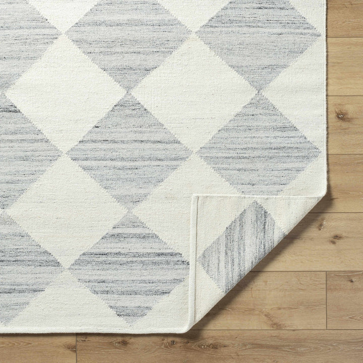 Vivir x Livabliss Modern Gray And Ivory Diamond Rug - The Rug Decor