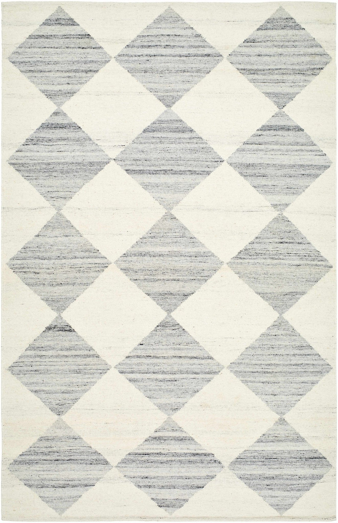 Vivir x Livabliss Modern Gray And Ivory Diamond Rug - The Rug Decor