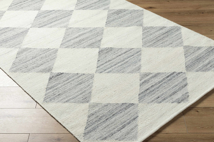 Vivir x Livabliss Modern Gray And Ivory Diamond Rug - The Rug Decor