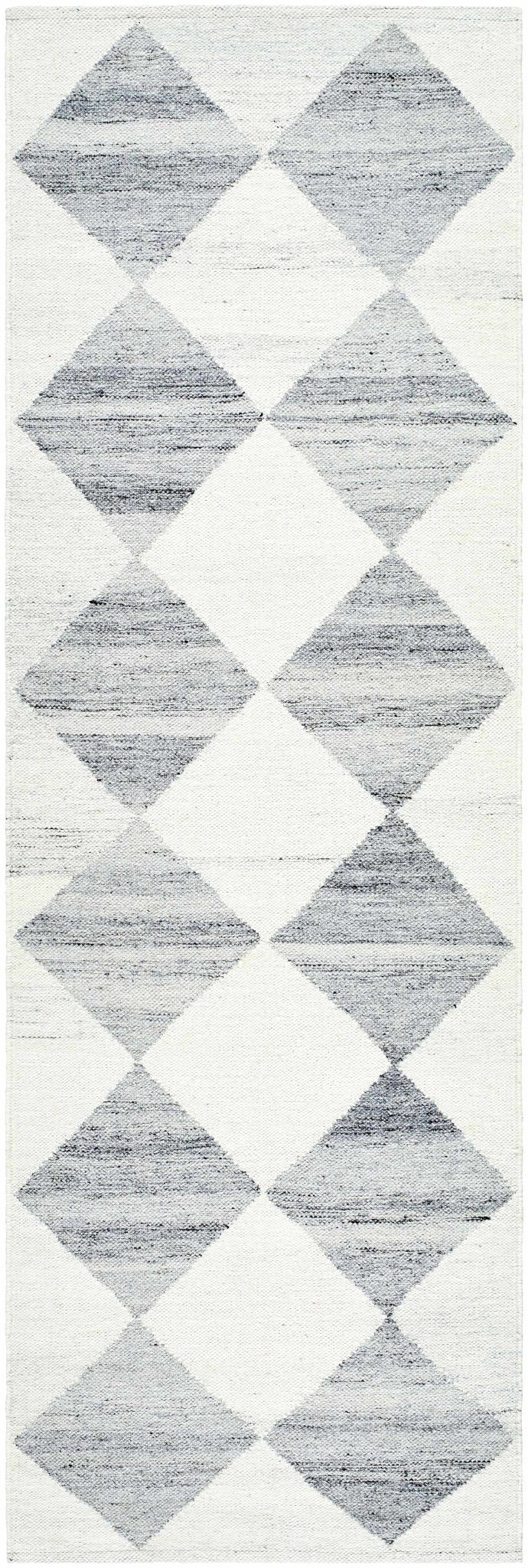 Vivir x Livabliss Modern Gray And Ivory Diamond Rug - The Rug Decor