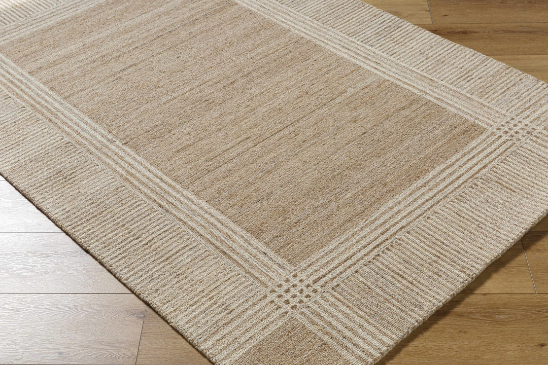 Vlora Modern Geometrical Camel And Tan Rug - The Rug Decor