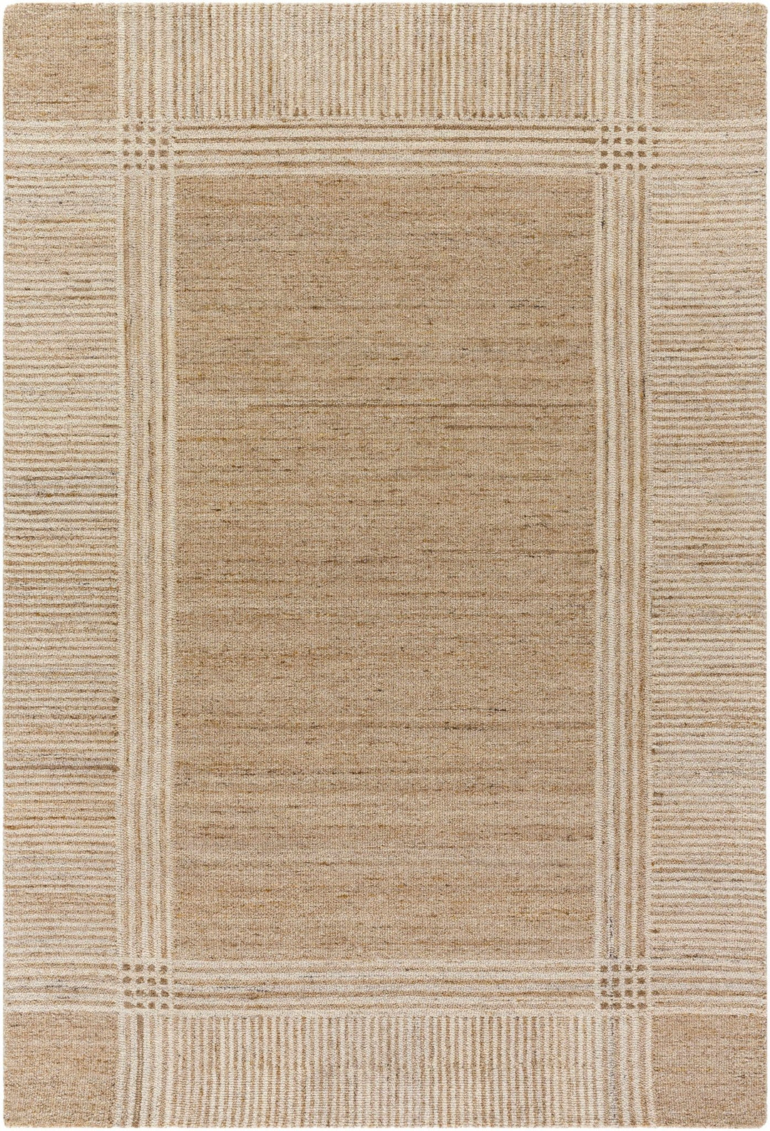 Vlora Modern Geometrical Camel And Tan Rug - The Rug Decor