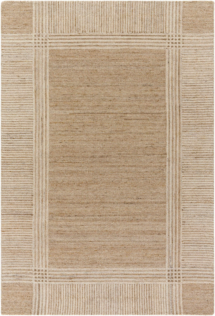 Vlora Modern Geometrical Camel And Tan Rug - The Rug Decor