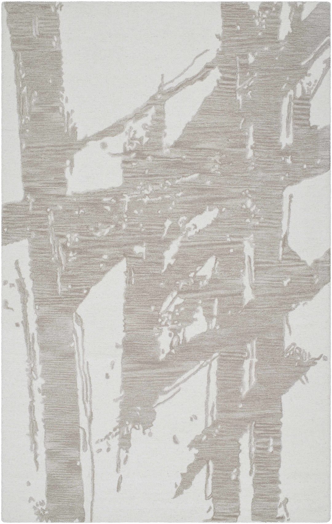 Viven Modern Abstract Gray And Ivory Hand Tufted Area Rug
