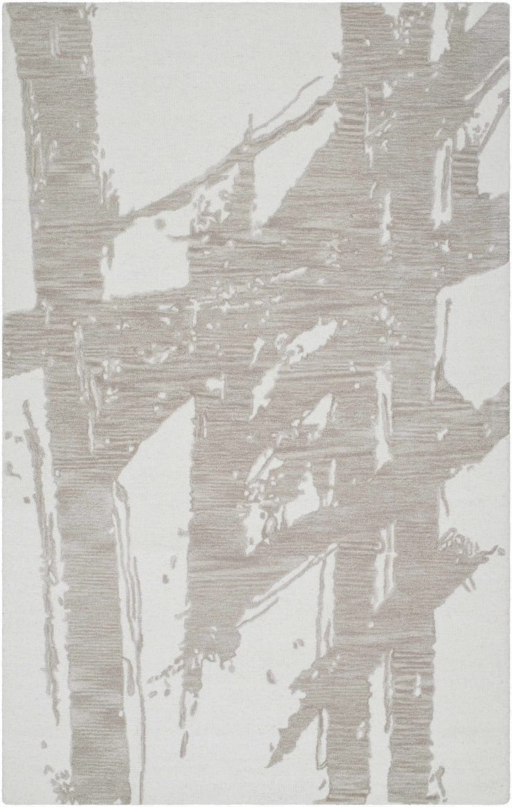 Viven Modern Abstract Gray And Ivory Hand Tufted Area Rug