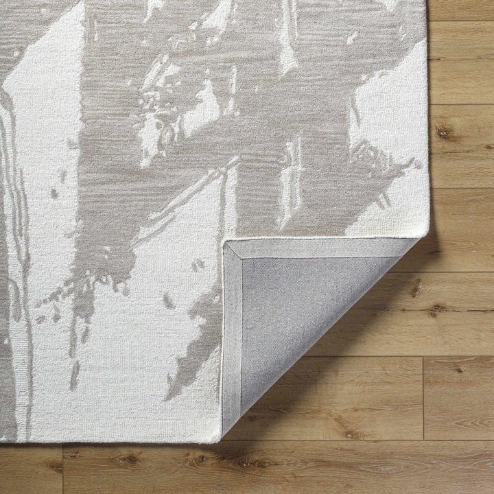 Viven Modern Abstract Gray And Ivory Hand Tufted Area Rug