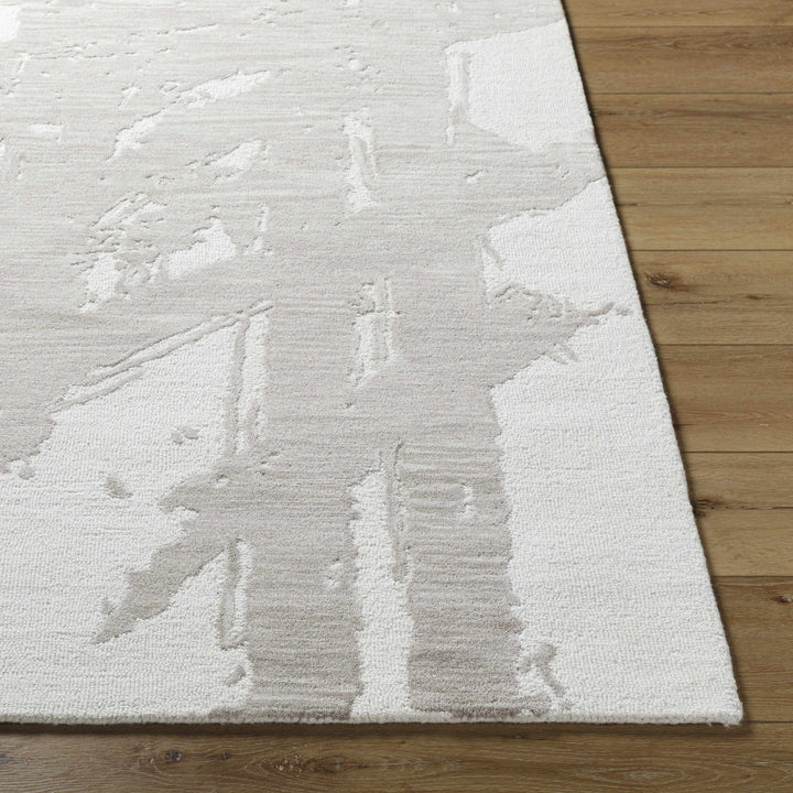Viven Modern Abstract Gray And Ivory Hand Tufted Area Rug