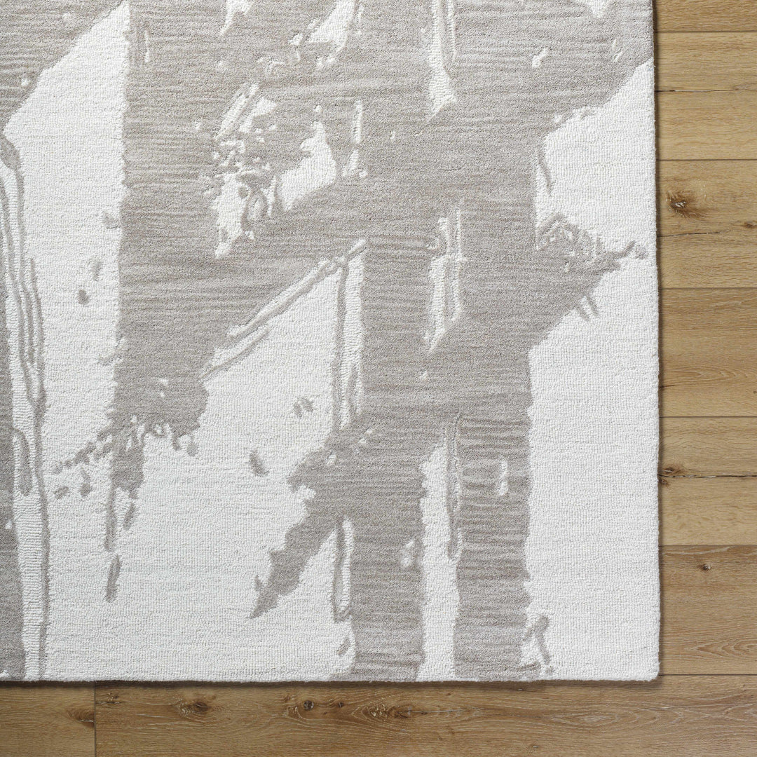 Viven Modern Abstract Gray And Ivory Hand Tufted Area Rug