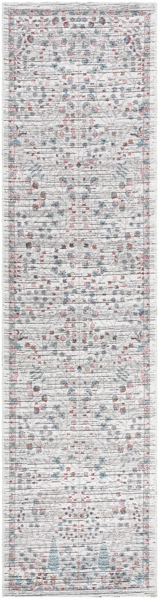 Vulk Traditional Gray And Blue Area Rug - The Rug Decor