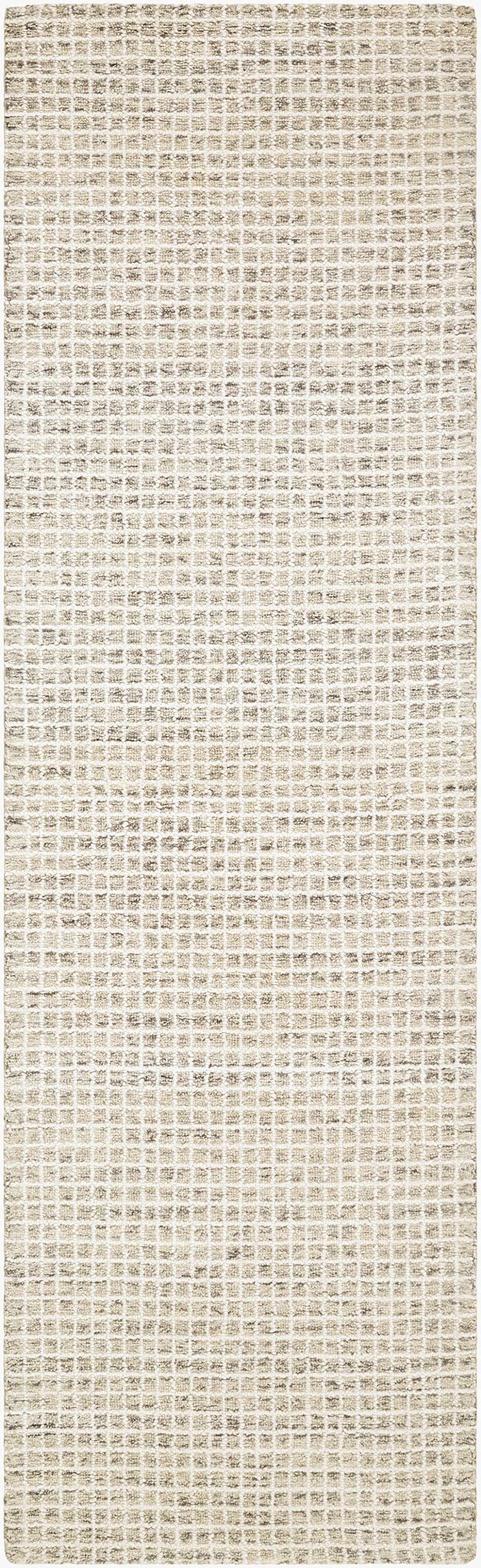 Anahid Modern Geometrical Beige Hand Tufted Wool Area Rug