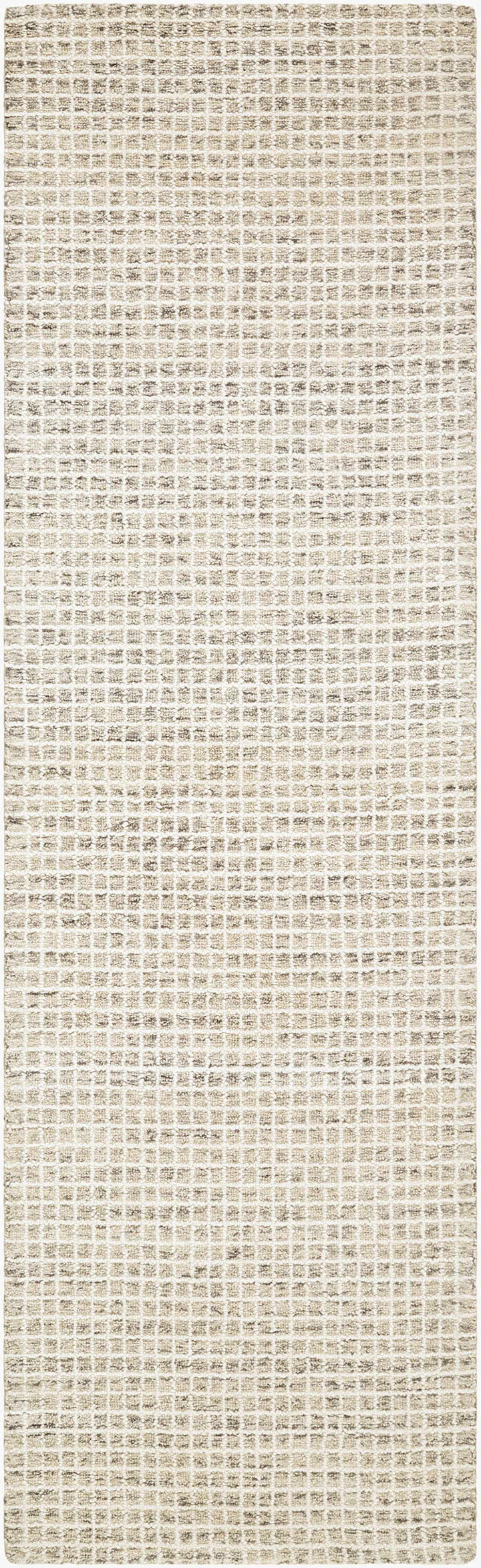 Anahid Modern Geometrical Beige Hand Tufted Wool Area Rug