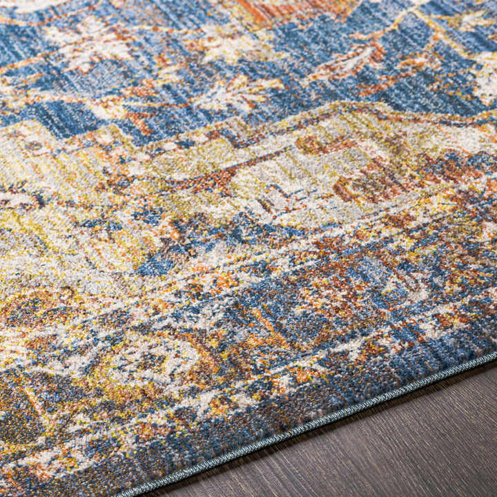 Wailua Blue And Brown Traditional Style Area Rug