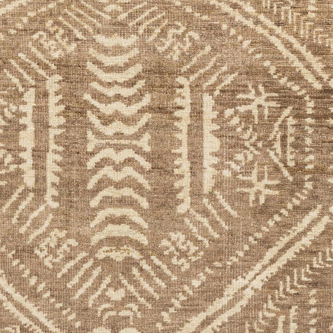 Wainfleet Modern Style Brown And Beige Hand Knotted Area Rug - The Rug Decor