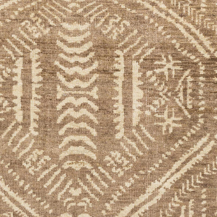 Wainfleet Modern Style Brown And Beige Hand Knotted Area Rug - The Rug Decor
