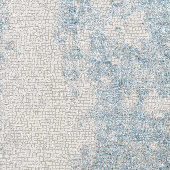 Walbridge Modern Abstract Design Blue And Ivory Area Rug