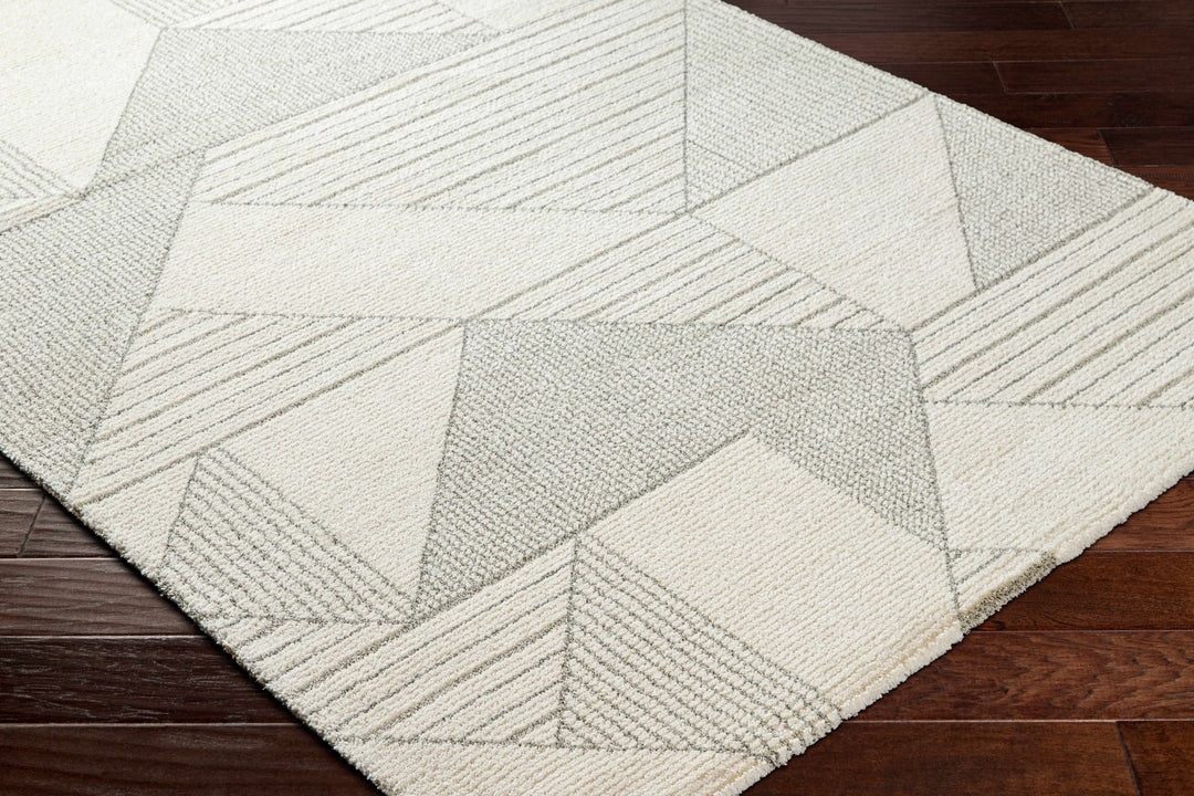 Wald Contemporary Abstract Ivory And Gray Rug - The Rug Decor