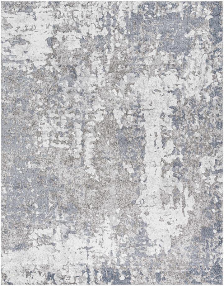 Walhonding Contemporary Abstract Gray Area Rug