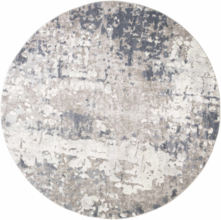 Walhonding Contemporary Abstract Gray Area Rug