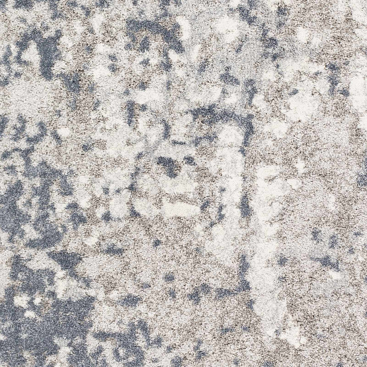 Walhonding Contemporary Abstract Gray Area Rug