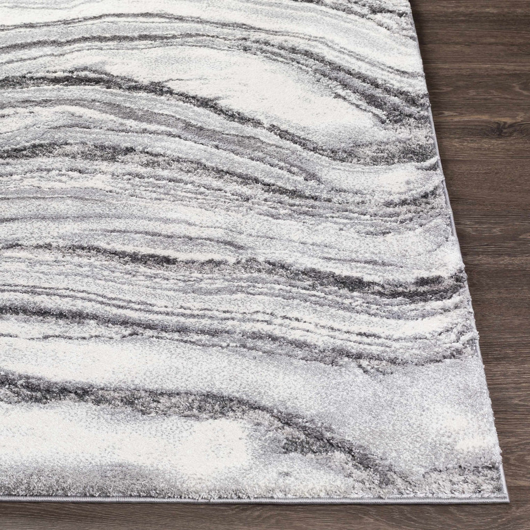 Walloon Charcoal And Ivory Modern Abstract Design Area Rug - The Rug Decor
