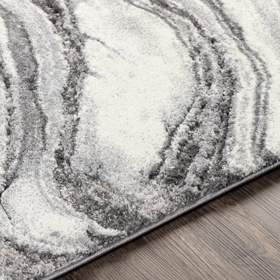 Walloon Charcoal And Ivory Modern Abstract Design Area Rug - The Rug Decor