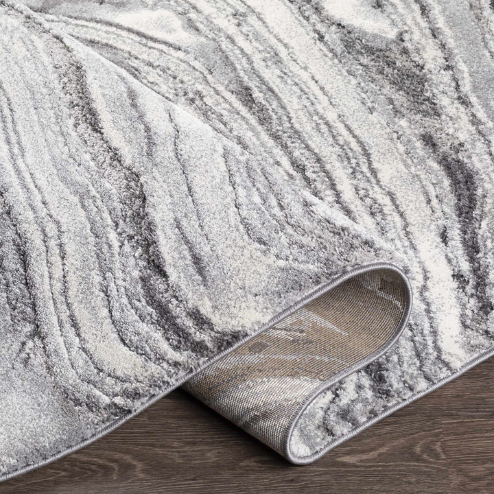 Walloon Charcoal And Ivory Modern Abstract Design Area Rug - The Rug Decor
