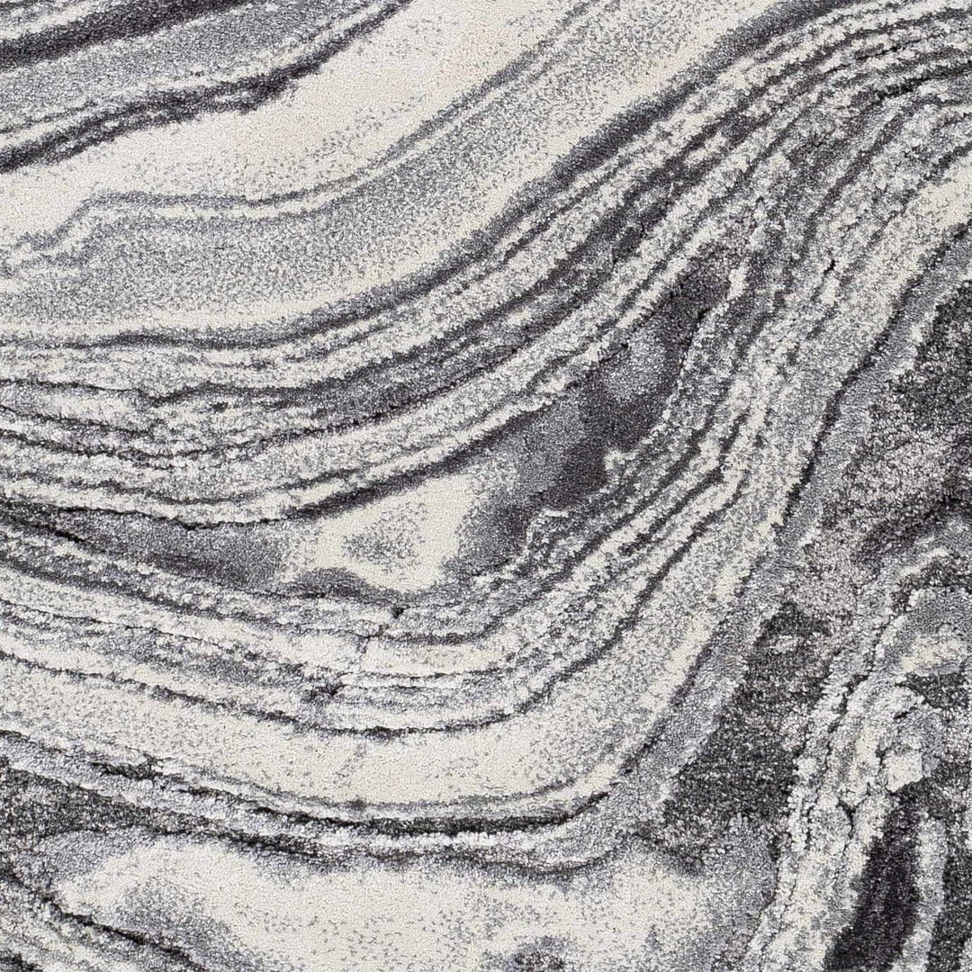 Walloon Charcoal And Ivory Modern Abstract Design Area Rug - The Rug Decor
