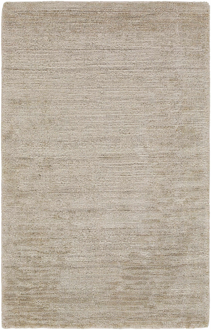 Walnutport Beige Modern Solid Design Hand Loom Area Rug